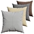 Cozy Comfort Pillows Collection 3D model small image 1