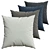 Cozy Cushion Collection 3D model small image 1