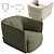 Poliform Santa Monica: Elegant Armchair for Modern Living 3D model small image 1