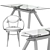 Zeus LG Table & Bentwood B-9: Stylish Dining Set 3D model small image 4