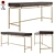 Modern Acacia Brass Desk 3D model small image 1