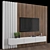 Modular TV Wall: Versatile and High-Quality 3D model small image 2