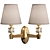 Elegant DelRey 2 Sconce: Modern Lighting Solution 3D model small image 2