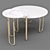 Title: Contemporary Glamour: West Elm Cecile Coffee & Side Table 3D model small image 5