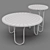 Title: Contemporary Glamour: West Elm Cecile Coffee & Side Table 3D model small image 6