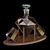 Diamond Decanter Set: Elegant Whiskey Accessories 3D model small image 1