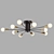 Jetlux Black and Gold Ceiling Light 3D model small image 2