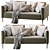 Elegant TUXEDO D2 Sofa 3D model small image 1