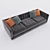 Modern 2-Seater Sofa 3D model small image 4