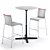 Vitra Super Fold & Web High Bar Set 3D model small image 3