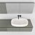 Sleek and Stylish Modern Bathroom Furniture 3D model small image 3