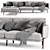 Modern Bonaldo Structure Chaise Longue Sofa 3D model small image 2