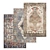 High-Quality Carpet Set - 3 Designs 3D model small image 1