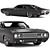 Legendary Dodge Charger: Classic Elegance 3D model small image 2