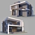 Contemporary Two-Story Villa 3D model small image 1