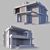 Contemporary Two-Story Villa 3D model small image 3