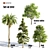 Tree016 Corona Set: Oak, Palm, Pine, Acacia Caffra 3D model small image 1