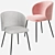 Elegant MINNA Chair: Velvet & Fabric 3D model small image 1