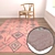 Luxury Texture Carpets Set 3D model small image 5