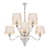 Elegant White Pendant Chandelier 3D model small image 1