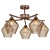 Modern Bronze Pendant Chandelier 3D model small image 1