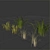 Natural Forest Grass Collection 3D model small image 5