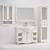 Elegant Bathroom Furniture Set 3D model small image 3