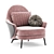 Elegant Angie Armchair: Timeless Comfort 3D model small image 2