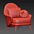 Elegant Angie Armchair: Timeless Comfort 3D model small image 4