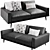 Elegant Boconcept Carlton Sofa 3D model small image 3