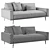 Elegant Boconcept Carlton Sofa 3D model small image 4