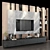 Sleek TV Stand Shelf 3D model small image 2