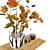 Maple Leaf Vase: Stunning 3D Model 3D model small image 3