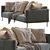 Modern Tuxedo Style Sofa 3D model small image 2