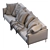 Modern Tuxedo Style Sofa 3D model small image 4