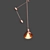 Modern String Pendant Light 3D model small image 5