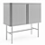 Sleek H&M Shutter Cabinet 3D model small image 3