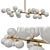 Radiant Glow: Candela Chandelier 3D model small image 1