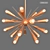 Sleek Sputnik Chandelier by Romatti 3D model small image 1