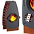 Austroflamm Bobby: Oval Fireplace for Home, Bar, or Restaurant 3D model small image 1