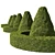 Evergreen Buxus Sempervirens: Stunning Conical & Arc Designs 3D model small image 3