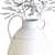 Ashland Teal Ceramic Vase: Fall Arrangement 3D model small image 5