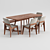 Elegant CRESS Dining Table 3D model small image 4