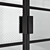 Modern Loft Glass Partition 3D model small image 3