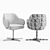 Elegant Cattelan Italia Armchair 3D model small image 4