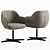 Elegant Cattelan Italia Armchair 3D model small image 5