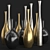 Luxury Silver and Gold Decor Set 3D model small image 3