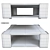 Modern Rubix Coffee Table: Sleek Design & Versatile Functionality 3D model small image 3