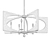 Elegant Alscar Chandelier: Modern Chic Illumination 3D model small image 2