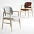 Aura Leather Dining Chairs 3D model small image 1